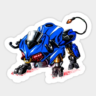 Ducati Panigale Bull Blue Sticker